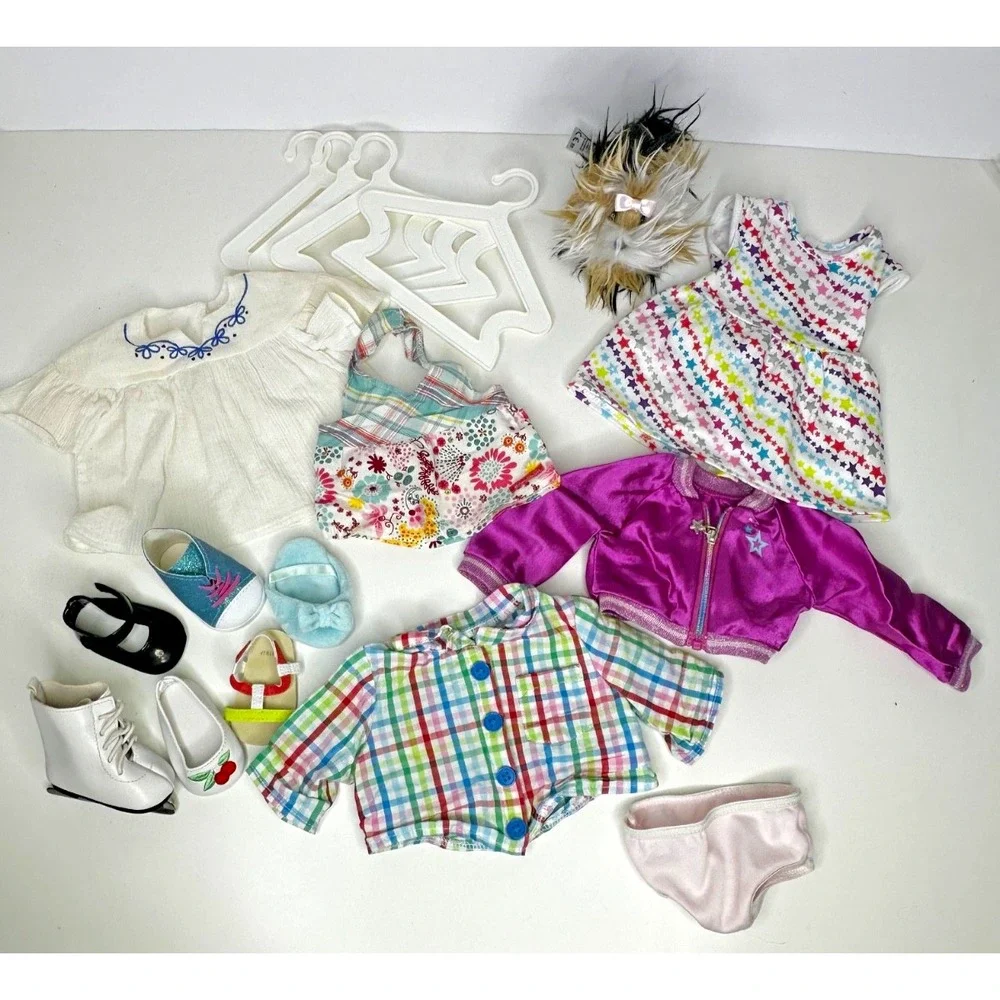 American Girl clothes Truly Me Rainbow Julie Meet Shirt Undies Sugar Yorkie Lot